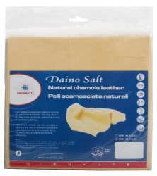 Sämische Lederlappen Daino Salt groß 
