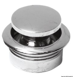 Chromed brass knob 13 mm 
