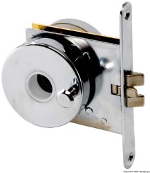 Recess-fit simple chr brass w/locking 66x60x9 mm 