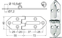 Hinge standard pin 127x40 mm 