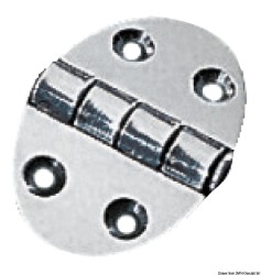 Ovaal scharnier 35x51 mm nopbevestiging 1,5 mm