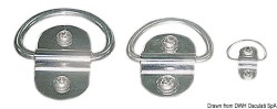 Swiveling half ring polished AISI304 28x12 mm 