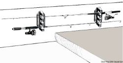 Fishing rod bracket 3 rods 198x62 mm 