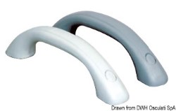 Soft PVC handle RAL 7035 250 mm 