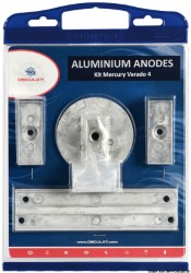 Kit anode pour Mercury 4 pcs. aluminium 