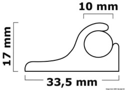 Bandeja de PVC blanco para cojines 4m-bar