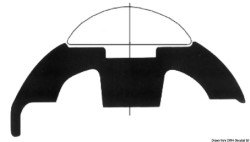 PVC blanco h.70mm base de perfil