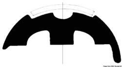 Vit PVC-profil bas h.45mm