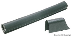 Black PVC profil 37x45 mm