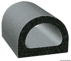 Zelfklevend EPDM zwart profiel 17,5x16,9 mm