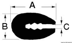 Alb PVC profil de 3,5 mm 24m
