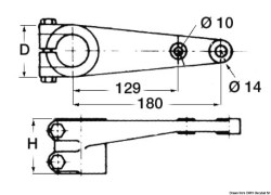 Соединительная тяга руля 40 мм