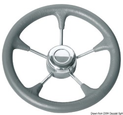 Soft polyurethane steering wheel cone grey 350mm 
