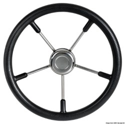 Soft polyurethane steering wheel black 320 mm 