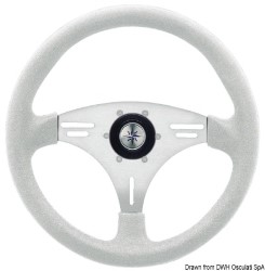 MANTA steering wheel white/silver 355 mm 