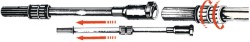 Telescopic extension rod for outboard engines 