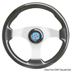 Technic steering wheel carbon coated/silver 350 mm 