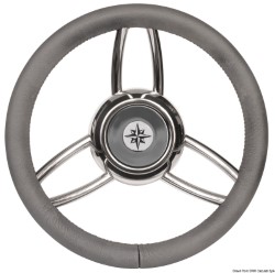 Blitz steering wheel w/soft polyurethan ring grey 