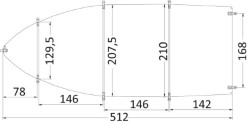 Presenning universal 427/488 cm grå 300D