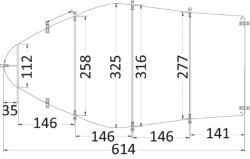 Presenning universelle 488/564 cm grå 300D