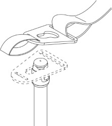 Kopča od nehrđajućeg čelika za fleksibilni bimini 