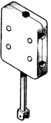 Outboard bracket f.pushpit mounting 