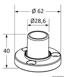 Base for T-Top Ø 32 mm 