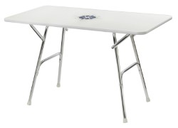 Высококачественный прямоугольный стол с откидной крышкой 110x60 см.