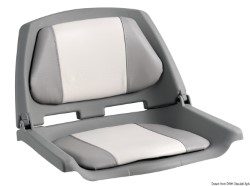 Polyethylene seat gray w/foldable backrest 