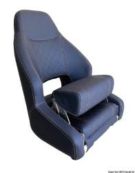 Ergonomisk polstret sæde med Flip UP RM52 Mørkeblå 