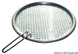 Round griddle for barbecue 