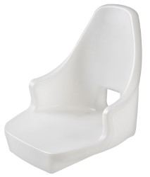 Compact seat frame polyethylene white no cushions 