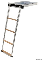 Top Line 4-krok teak sklopné rebrík