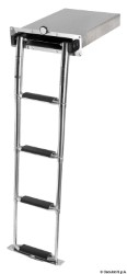 Uitschuifbare ladder AISI316 4 extra grote treden