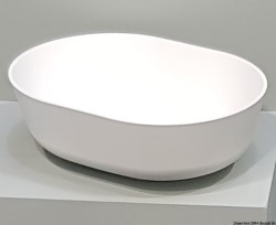 Nadgradni poluovalni sudoper Ocritech bijeli 350x260 mm