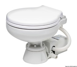 Elektrisk toalett w / vit plastsits
