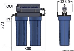Purificador de agua LED 300 12/24 V 