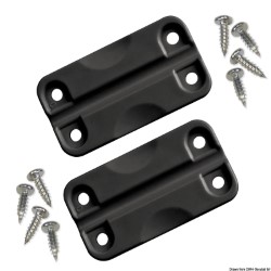 Spare pair plastic black hinges f.IGLOO ice makers 