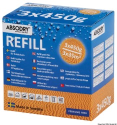 ABSODRY refill pakker 3 x 450 gr 