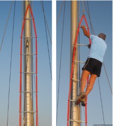 Anti-torzija lestev 10 m f. mast plezanje