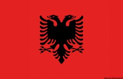 Bandera Albania 30 x 45 cm 