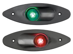 Indbygget ABS navigation lys rød / sort