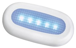 Wodoszczelna niebieska lampka nocna z 5 diodami LED