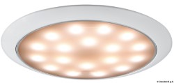 Dag/Nacht LED plafondlamp inbouw wit/RVS