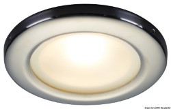 Wnękowa lampa sufitowa LED Vega II, polerowana na lustro, biała 