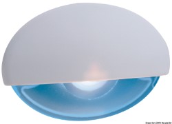 Απόκρημνο μπλε LED ευγενικό ανοιχτό λευκό σώμα
