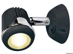 Przegubowy reflektor HI-POWER LED czarny 12/24 V