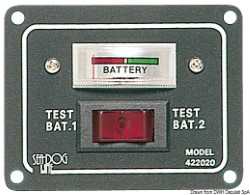 Panneau-test pour 2 batteries analogique 