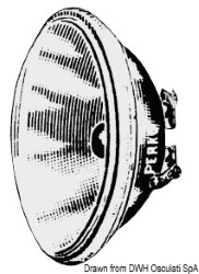 Watertight bulb 24 V 50 W 110 mm splined 