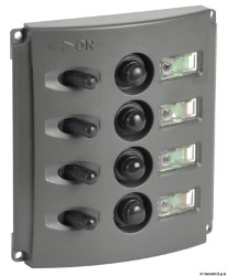 Electric panel w/automatic fuses and double LED 